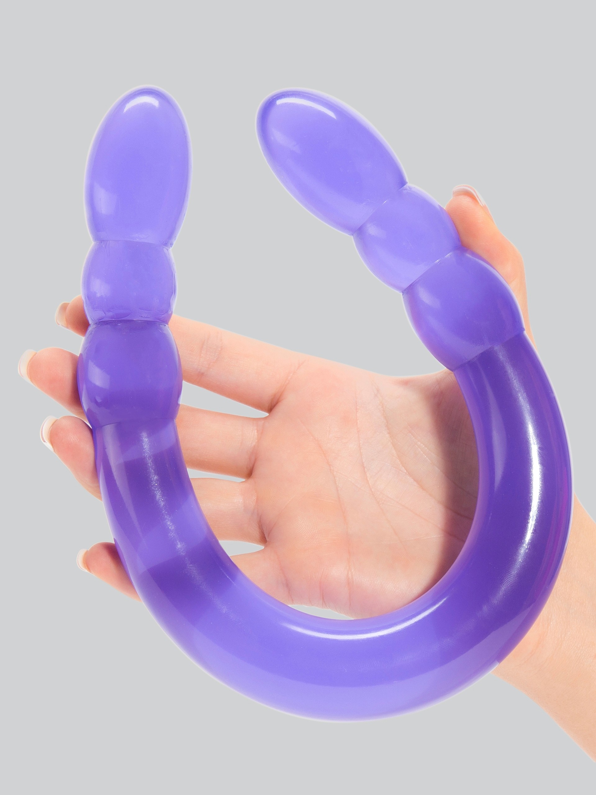 Toy Joy Double Digger Penetration Double-Ended Dildo, Purple, hi-res