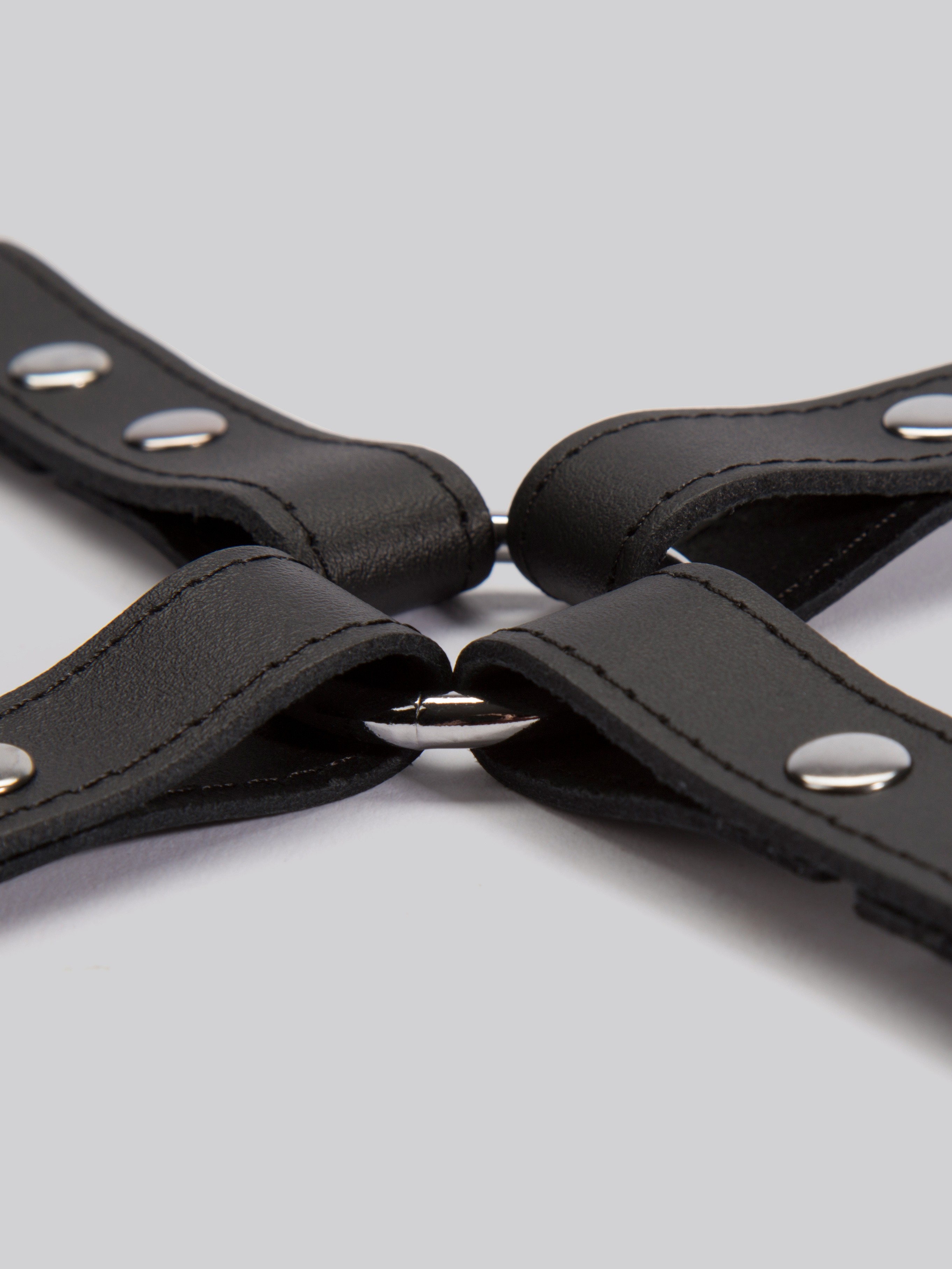 DOMINIX Deluxe Leather Hogtie, Black, hi-res