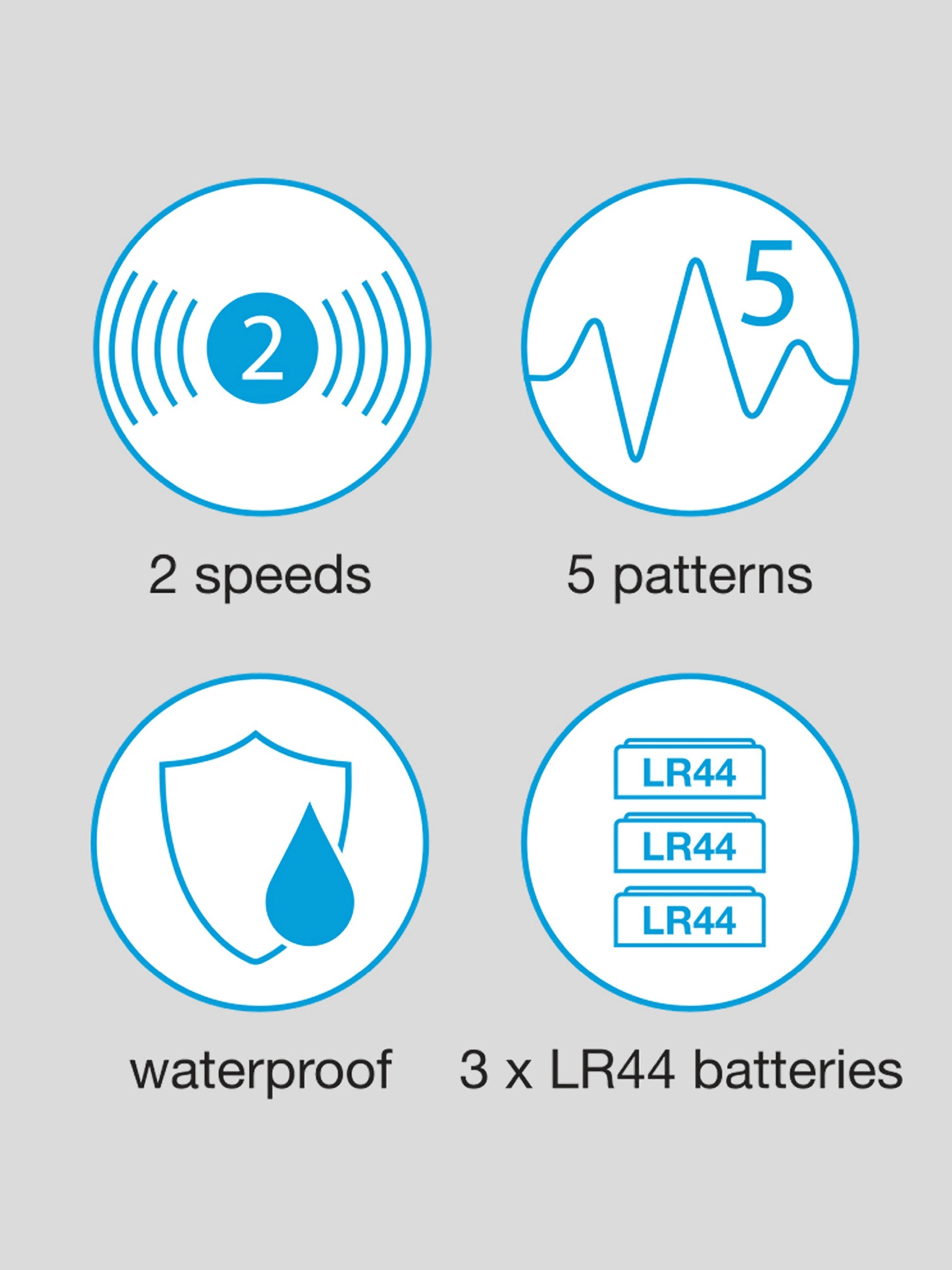 Lovehoney Wowzer 7 Function Double Cock Ring and Vibrating Butt Plug, Black, hi-res