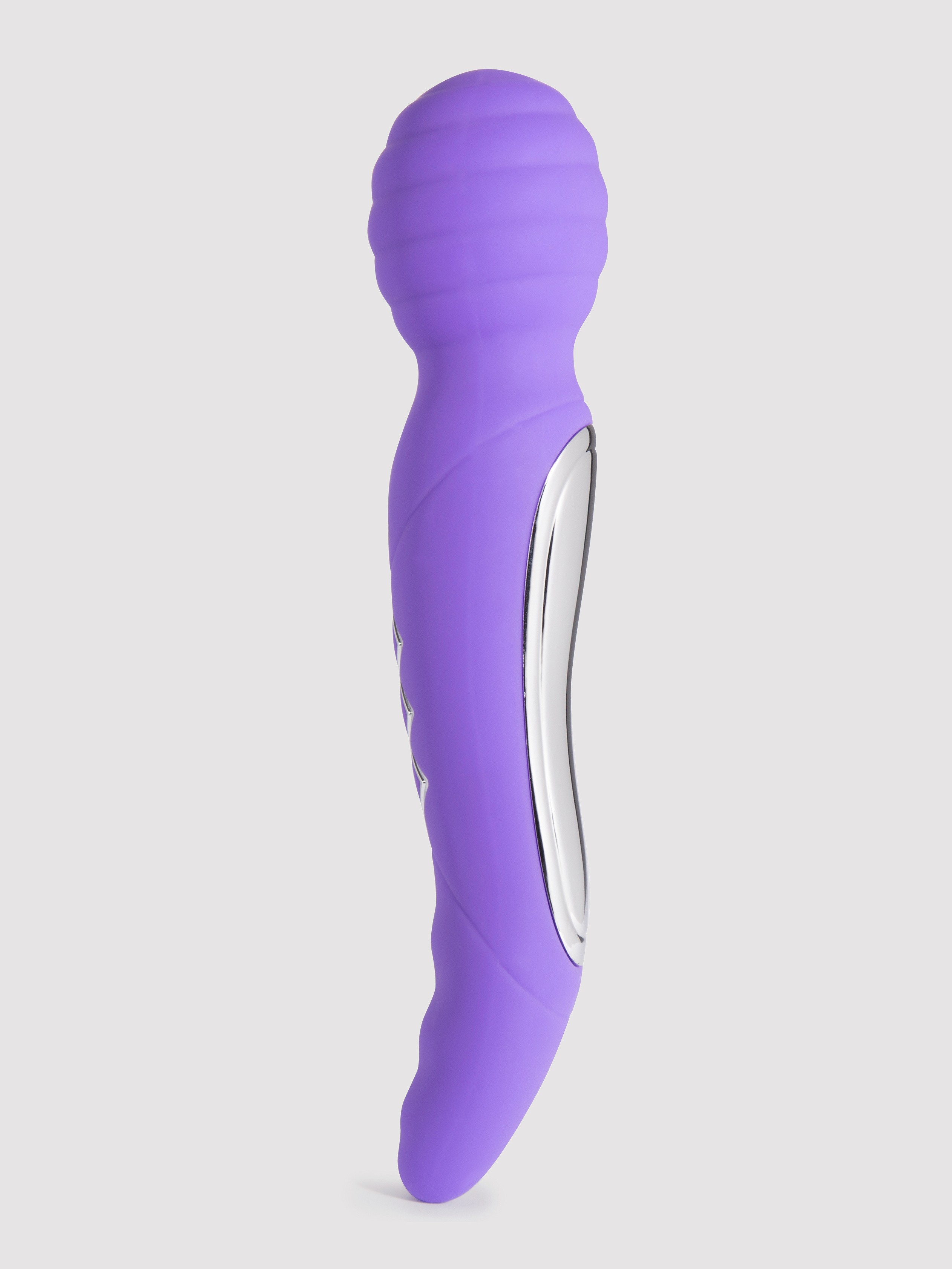 Maia Twistty Rechargeable Extra Powerful 10 Function Wand Vibrator, Purple, hi-res