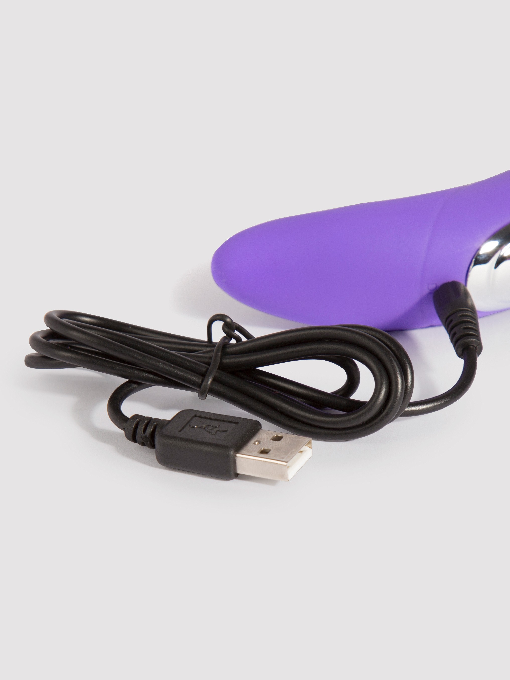 Maia Twistty Rechargeable Extra Powerful 10 Function Wand Vibrator, Purple, hi-res