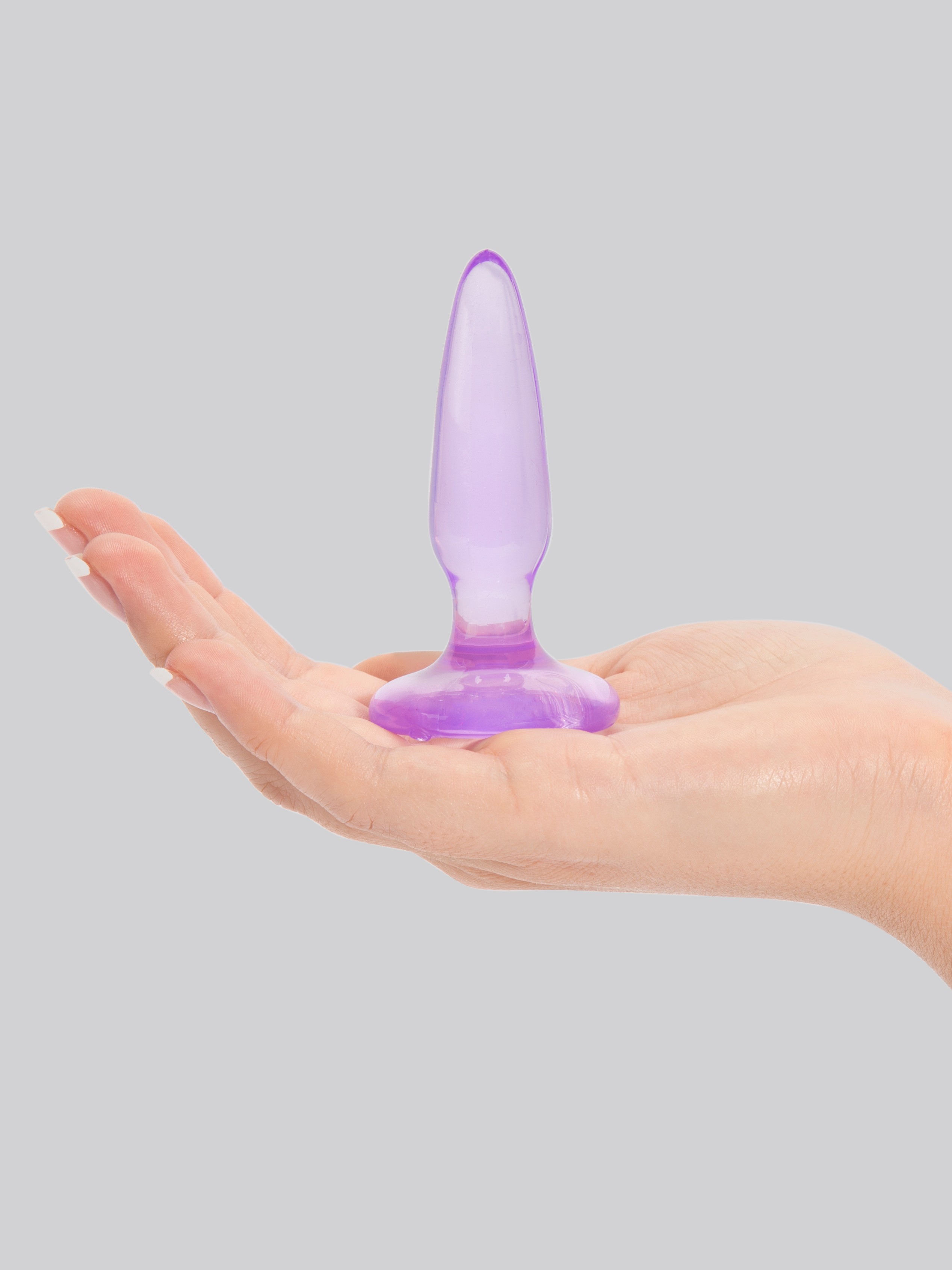 Jelly Rancher Pleasure Beginner's Butt Plug with Suction Cup 3 Inch, Purple, hi-res