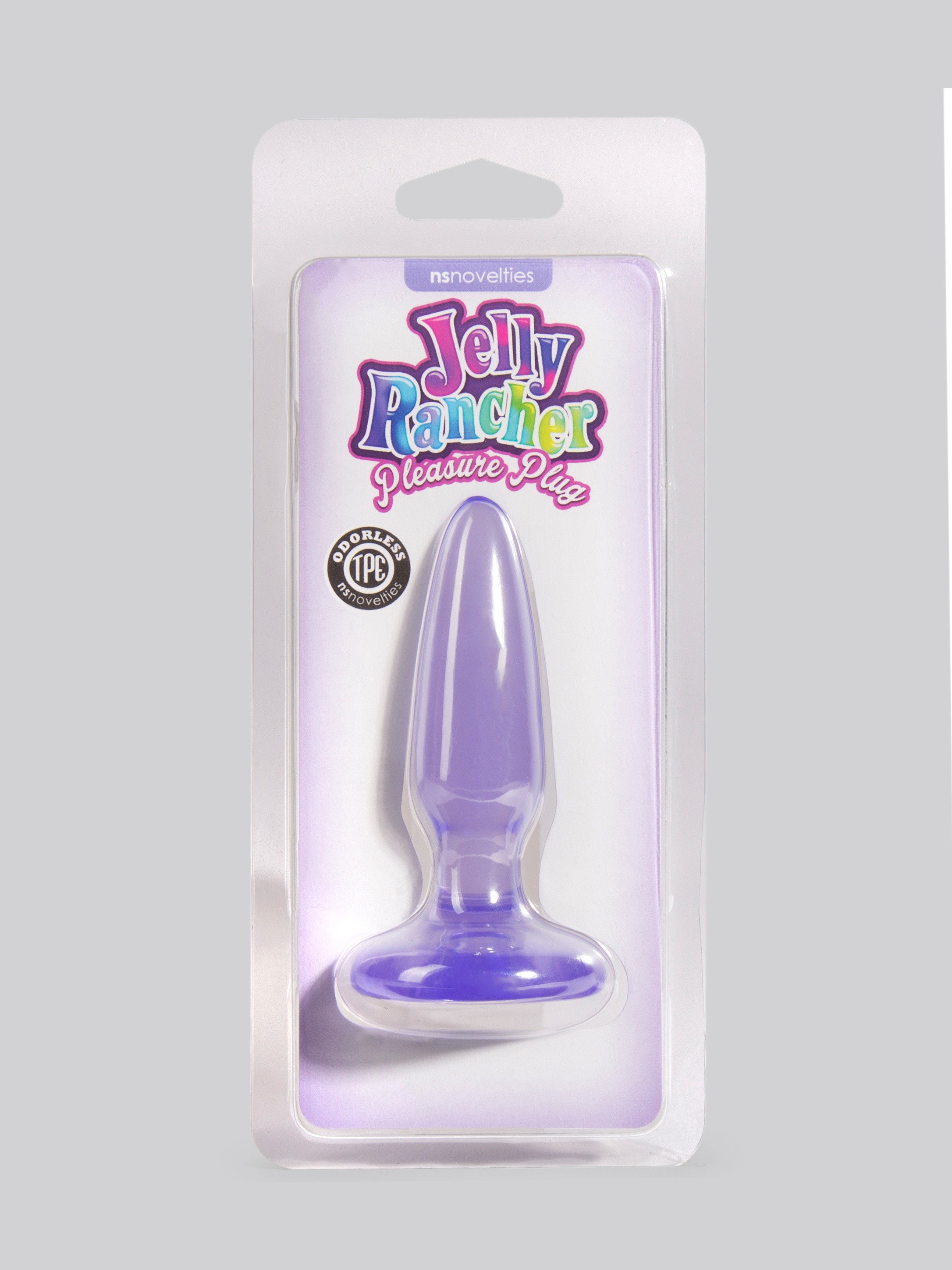 Jelly Rancher Pleasure Beginner's Butt Plug with Suction Cup 3 Inch, Purple, hi-res