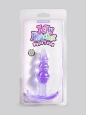 Plug anal perlé barre en T Rippled Pleasure 10 cm, Jelly Rancher, Violet, hi-res