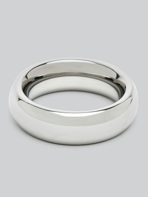 DOMINIX Deluxe 1.75 Inch Stainless Steel Donut Cock Ring, Silver, hi-res