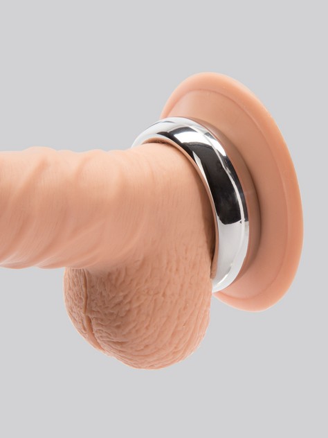 DOMINIX Deluxe 1.75 Inch Stainless Steel Donut Cock Ring, Silver, hi-res