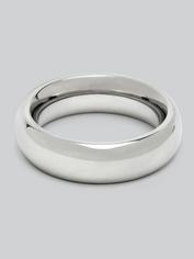 DOMINIX Deluxe 1.9 Inch Stainless Steel Doughnut Cock Ring, Silver, hi-res