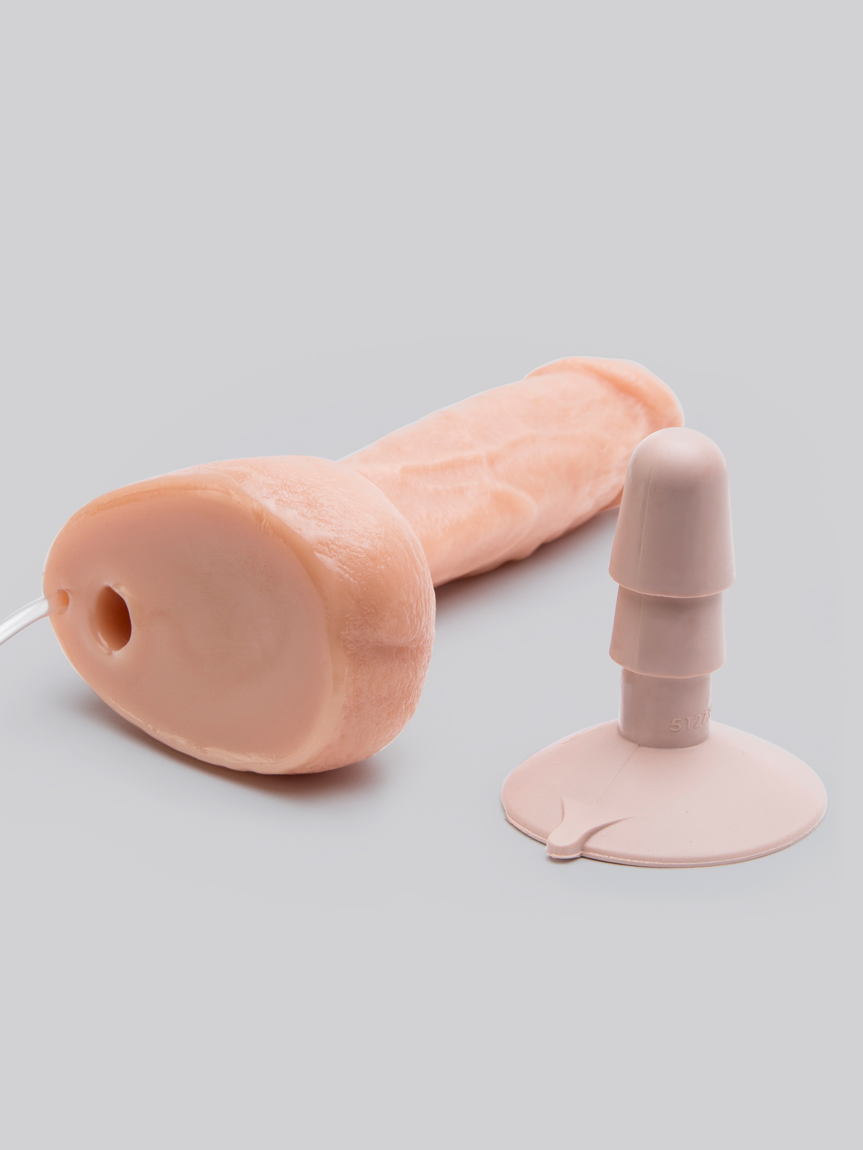 Doc Johnson Bust It Ejaculating Realistic Dildo with Vac-U-Lock 8.5 Inch, Flesh Pink, hi-res