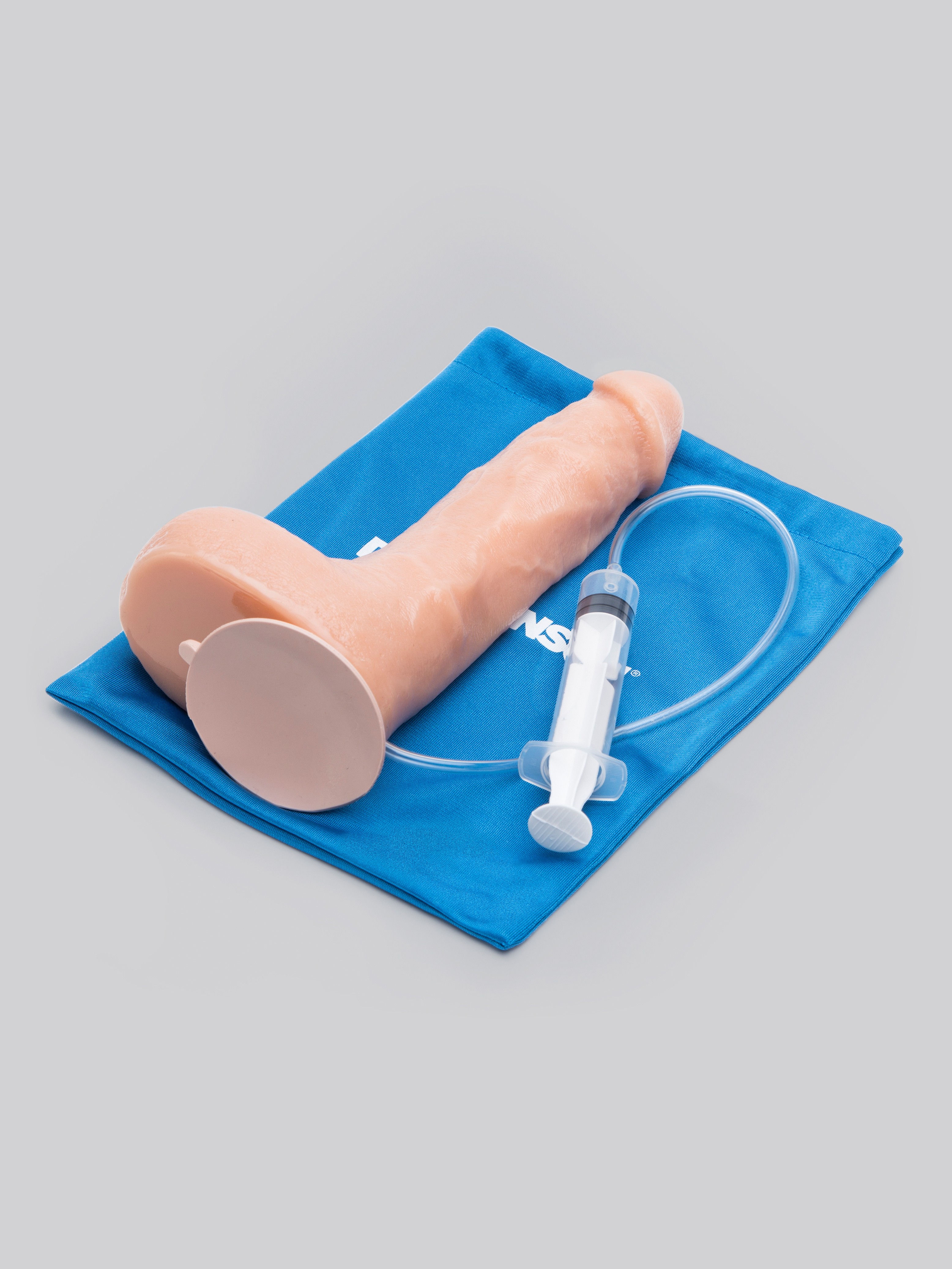 Doc Johnson Bust It Ejaculating Realistic Dildo with Vac-U-Lock 8.5 Inch, Flesh Pink, hi-res