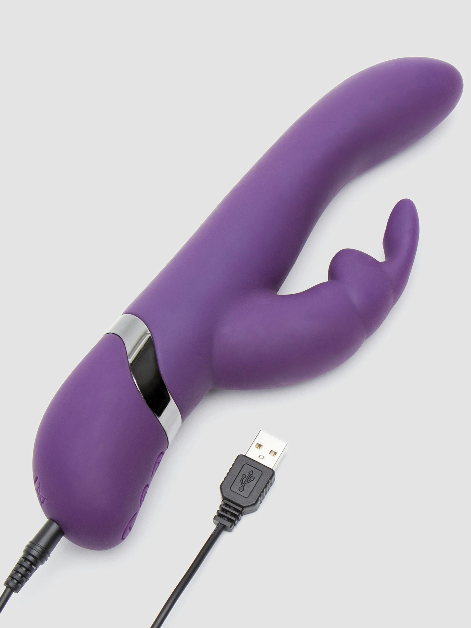 Desire Luxury Rechargeable Rabbit Vibrator, Purple, hi-res