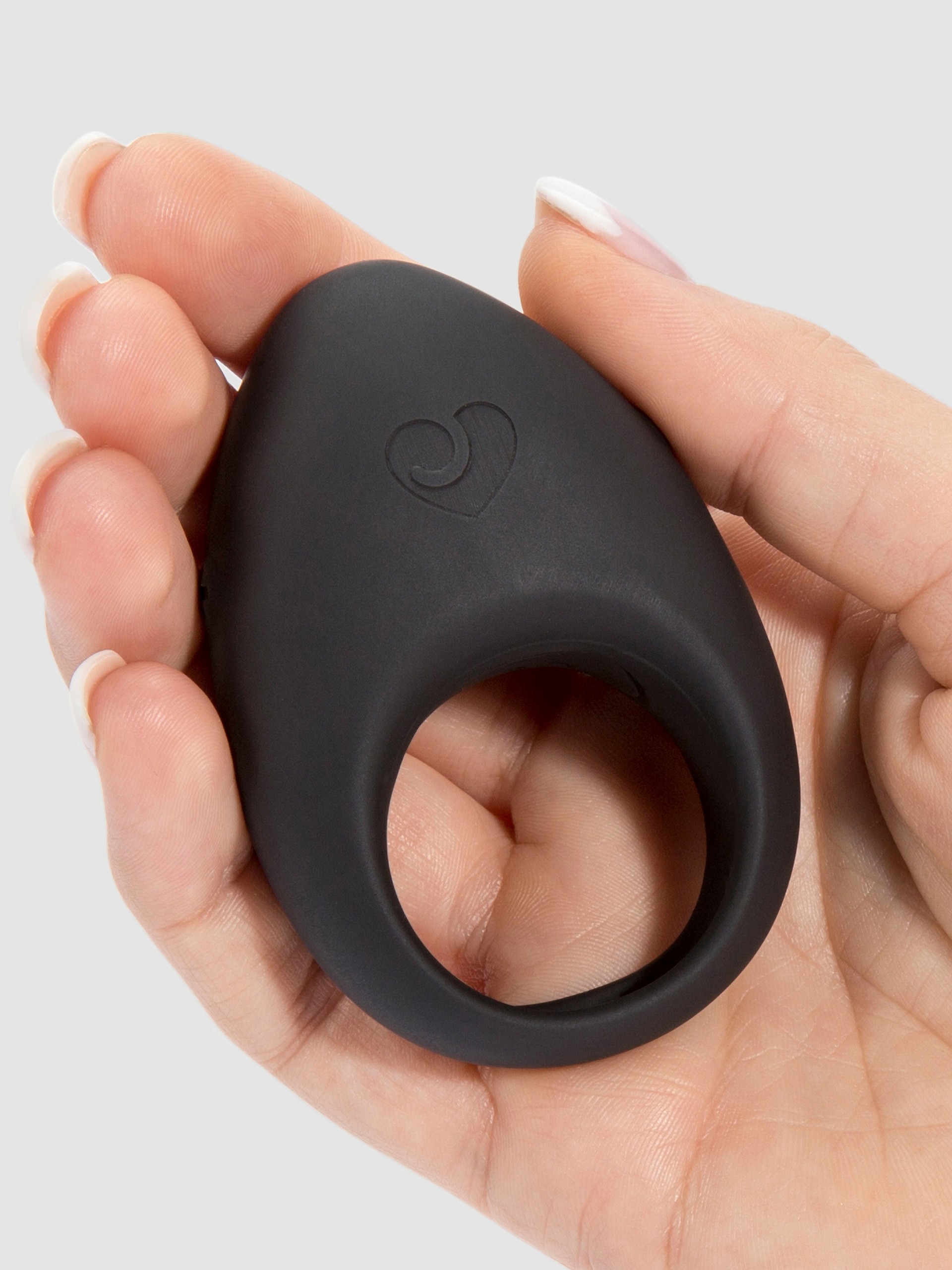 Desire Luxury Rechargeable Vibrating Cock Ring, Black, hi-res