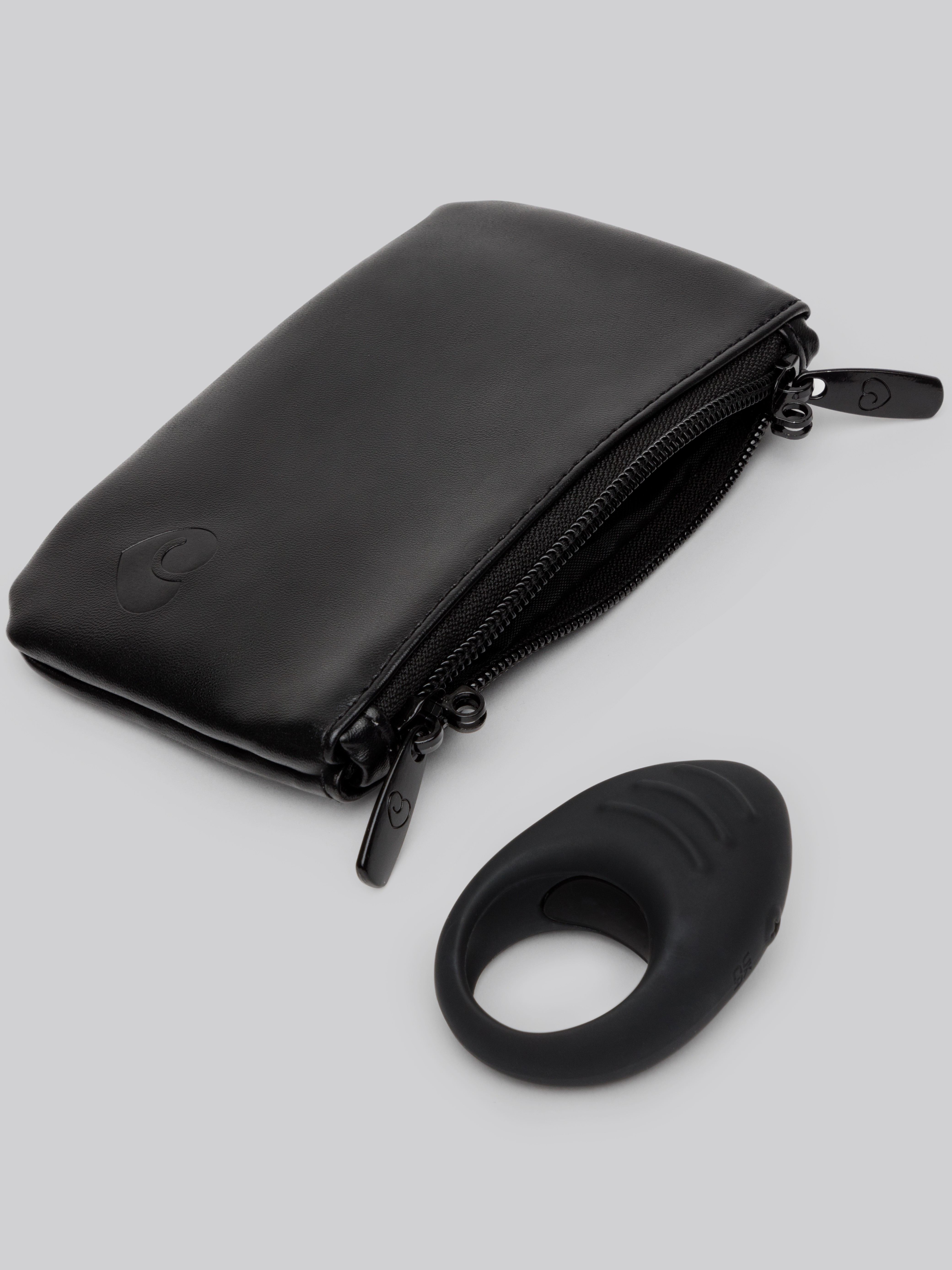 Desire Luxury Rechargeable Vibrating Cock Ring, Black, hi-res