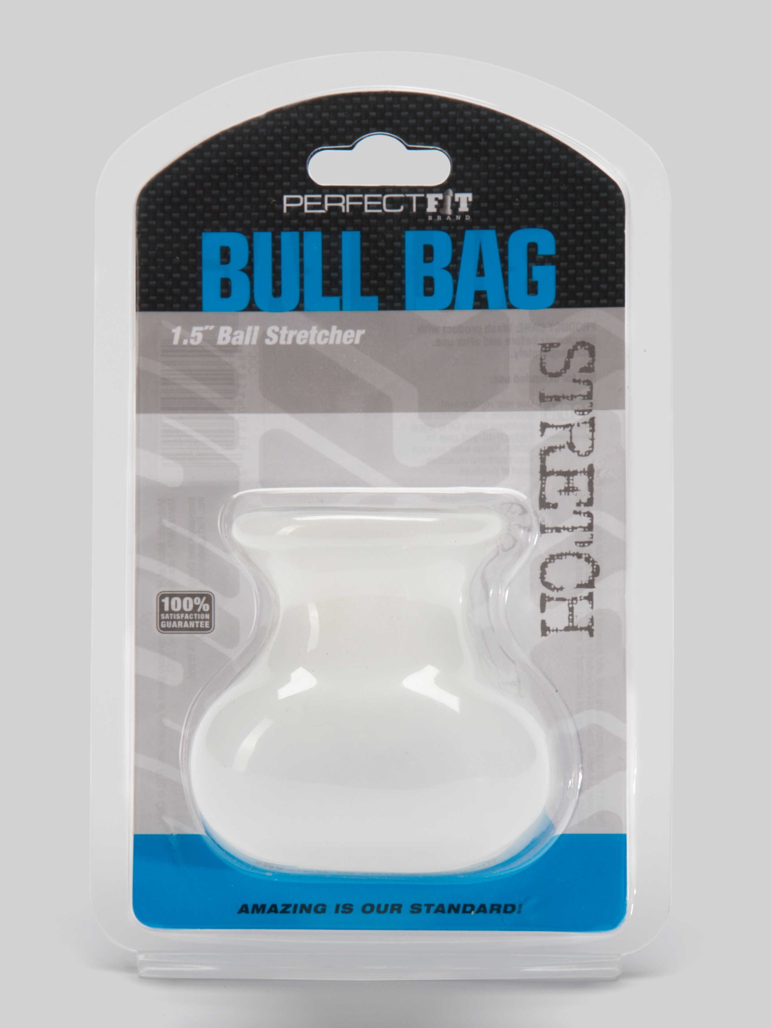 Perfect Fit Bull Bag 1.5 Inch Ball Stretcher, Clear, hi-res