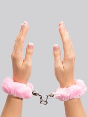 Bondage Boutique Pink Furry Handcuffs, Pink, hi-res