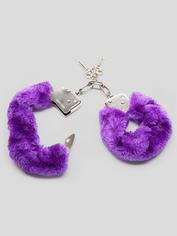 Lovehoney Purple Furry Handcuffs, Purple, hi-res