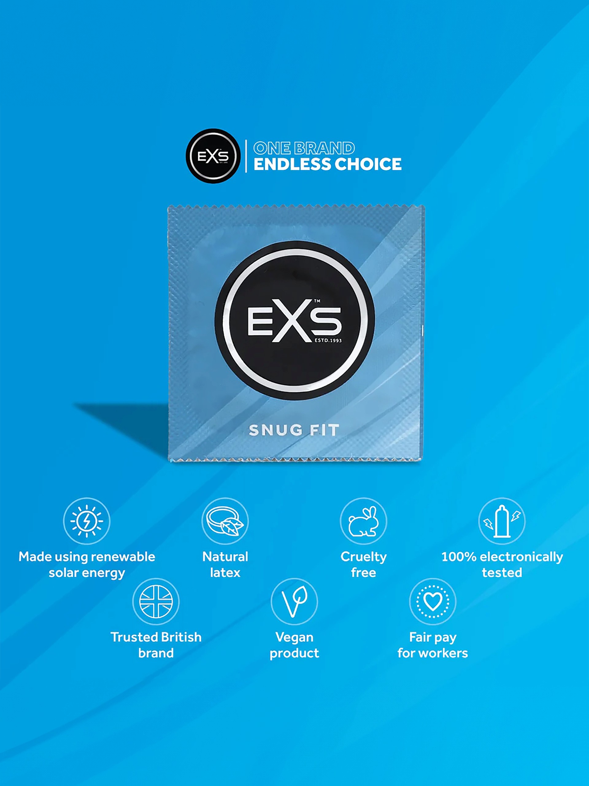 EXS Snug Fit Latex Condoms (12 Pack), , hi-res