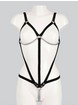 Bondage Boutique Open Cup Body Harness with Chains, Black, hi-res