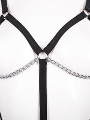 Bondage Boutique Körper-Harness ouvert mit Gurten und Ketten, Schwarz, hi-res