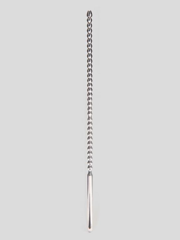 Penis Plug gerippter Edelstahl-Harnröhren-Dilator mit zwei Enden (6 mm), Silber, hi-res