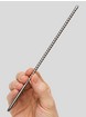 Penis Plug Double Ended Stainless Steel Ribbed Urethral Dilator 6mm, Silver, hi-res
