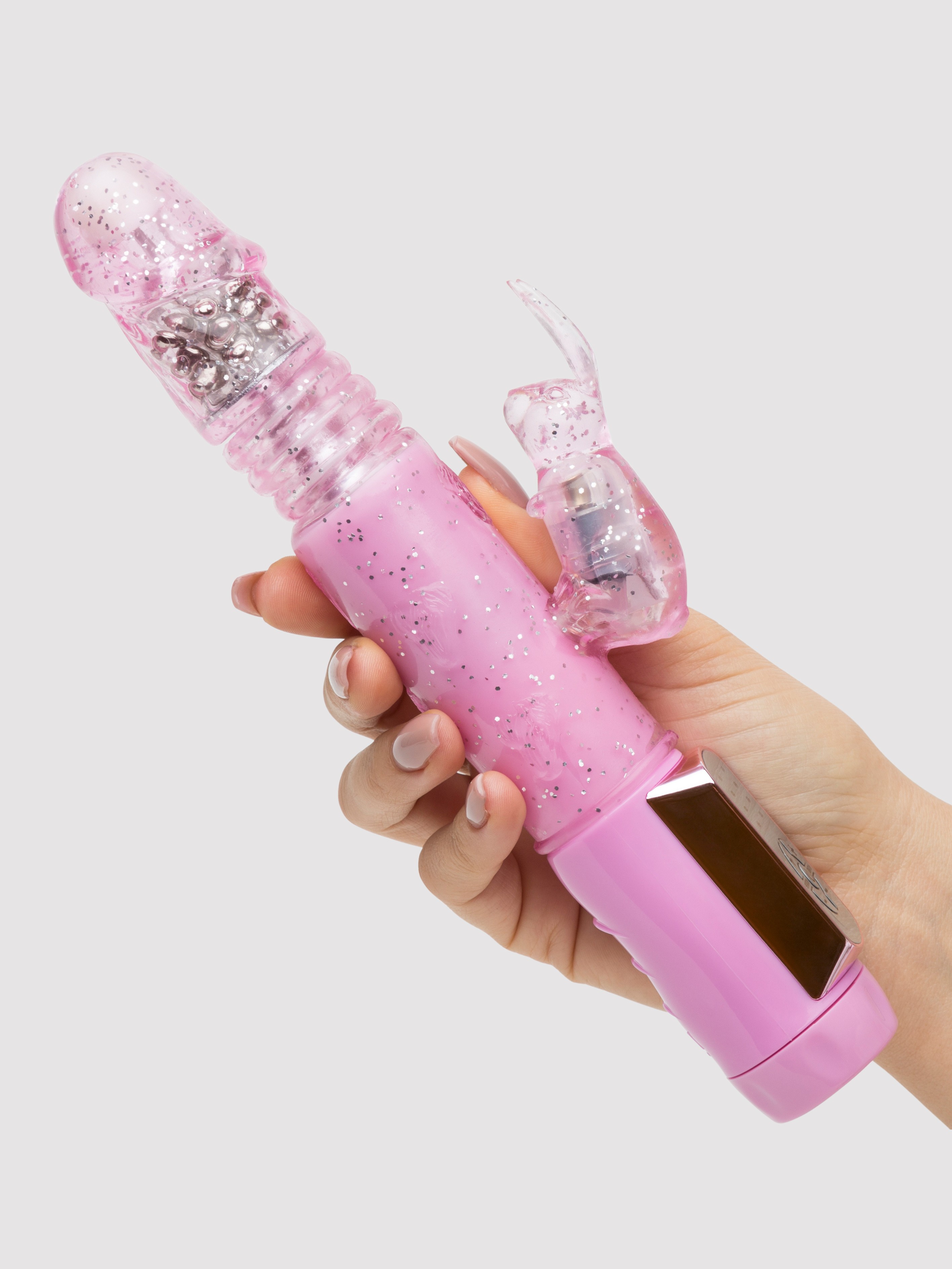 Jack Rabbit Petite Thrusting Rabbit Vibrator, Pink, hi-res