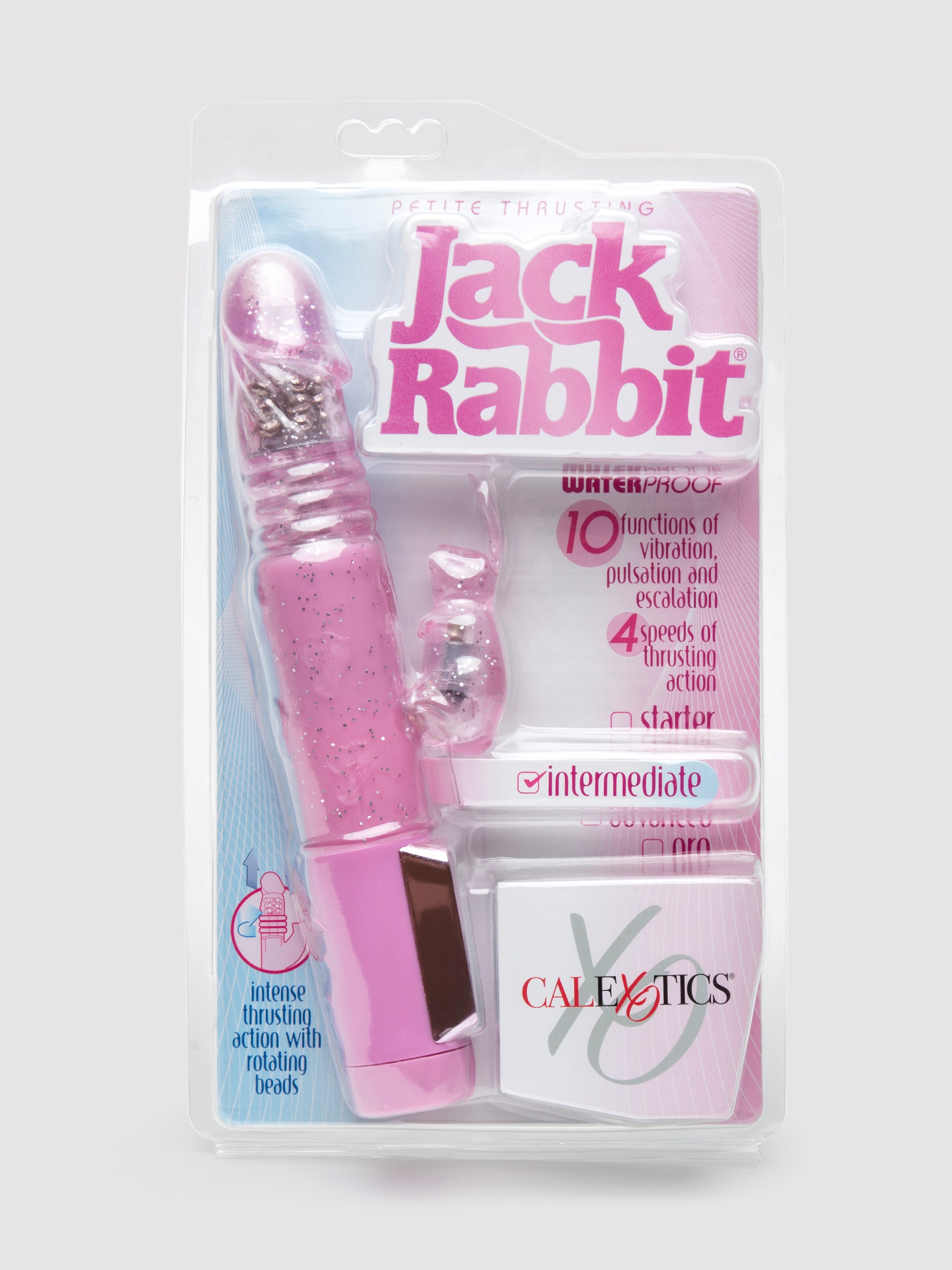 Jack Rabbit Petite Thrusting Rabbit Vibrator, Pink, hi-res