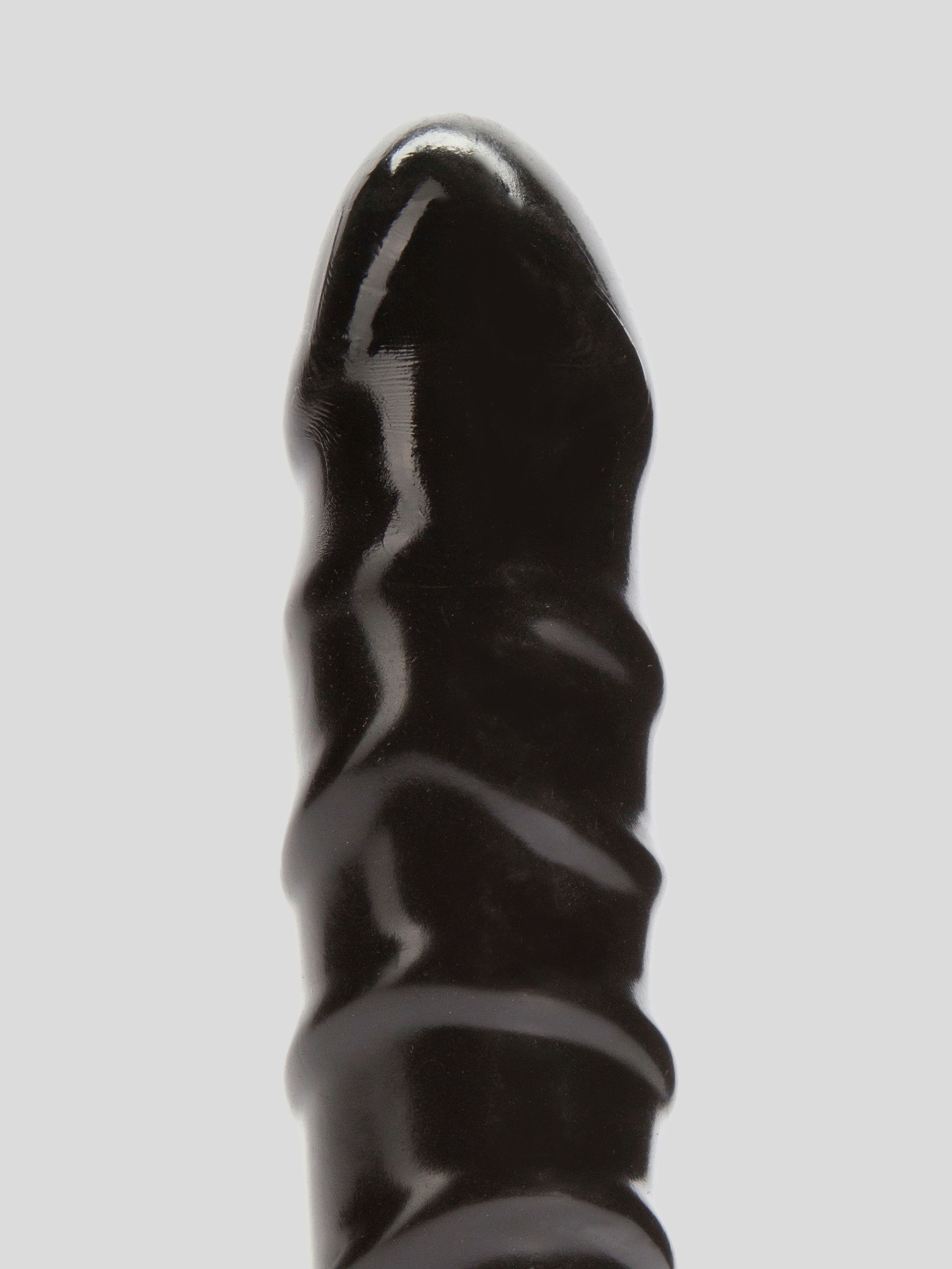 Doc Johnson Code Black Vac-U-Lock Raging Hard-On Dildo 8 Inch, Black, hi-res