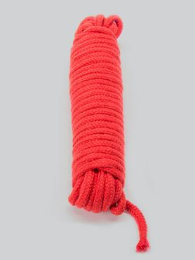 Corde à shibari en coton doux rouge 10 mètres, Bondage Boutique