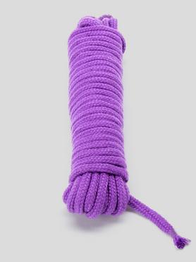 Corde à shibari en coton doux violet 10 mètres, Bondage Boutique