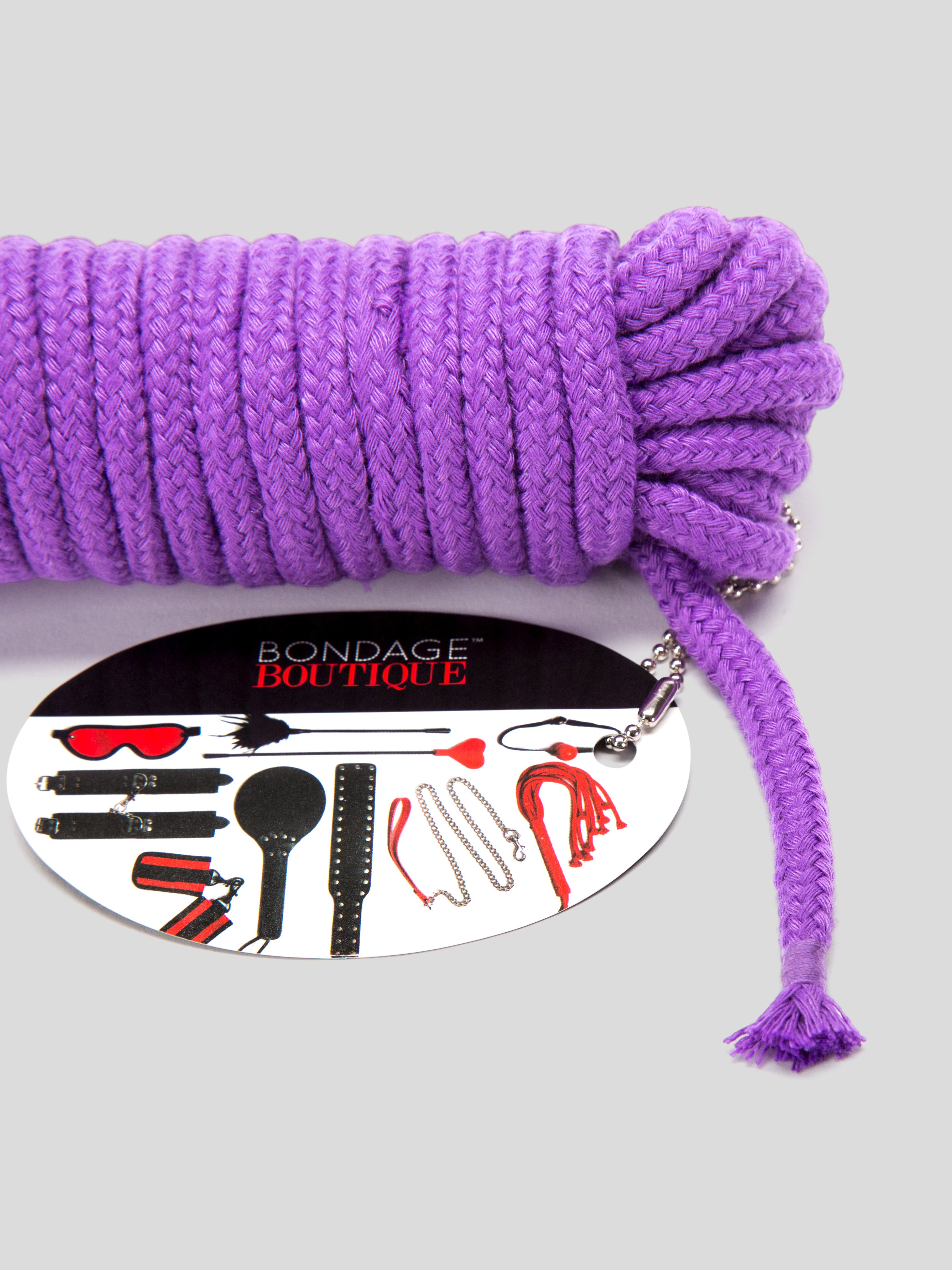 Bondage Boutique Soft Bondage Rope 10 Metre, Purple, hi-res