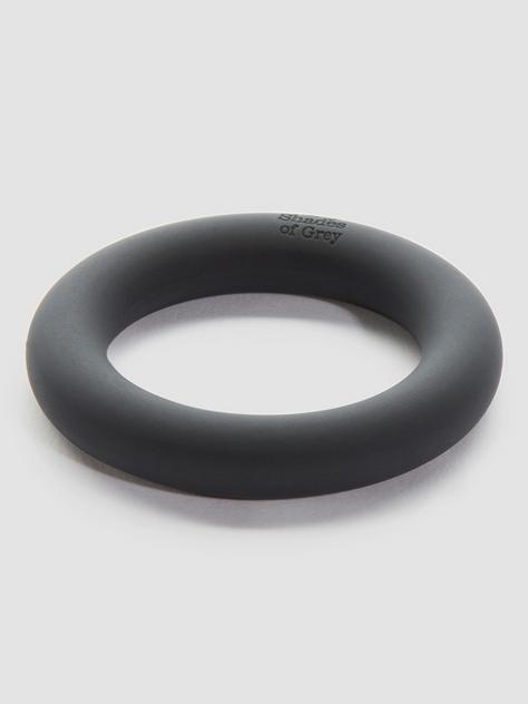 Anneau cockring silicone A Perfect O, Fifty shades of Grey, Gris, hi-res