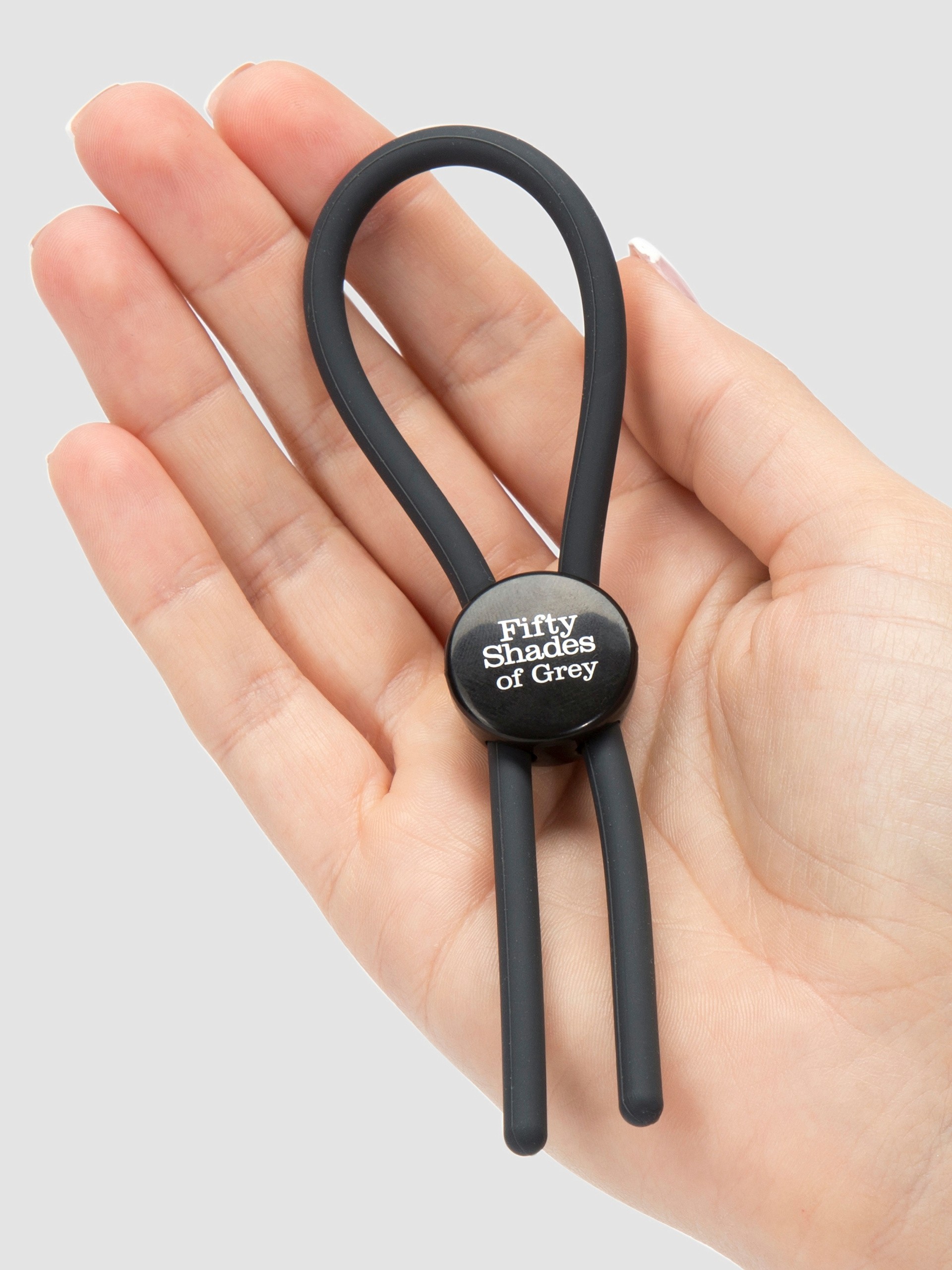 Fifty Shades of Grey Again and Again Adjustable Cock Ring, Grey, hi-res