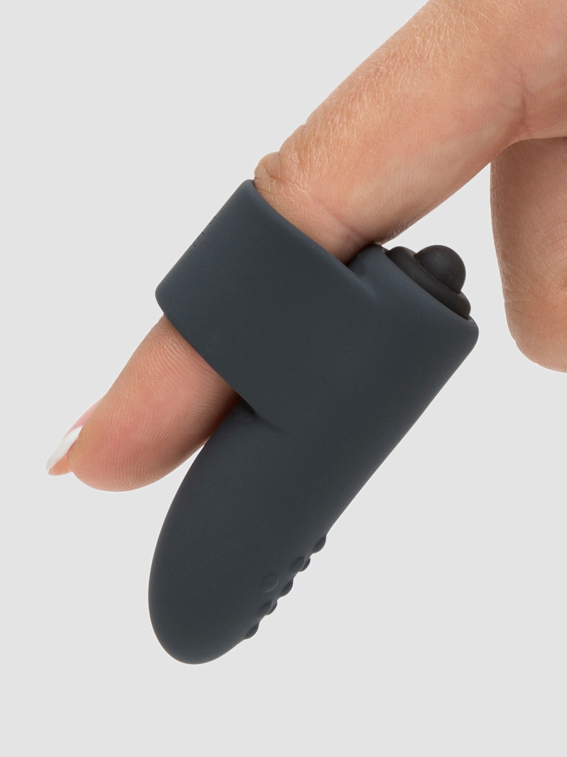 Fifty Shades of Grey Secret Touching Finger Ring Vibrator, Grey, hi-res