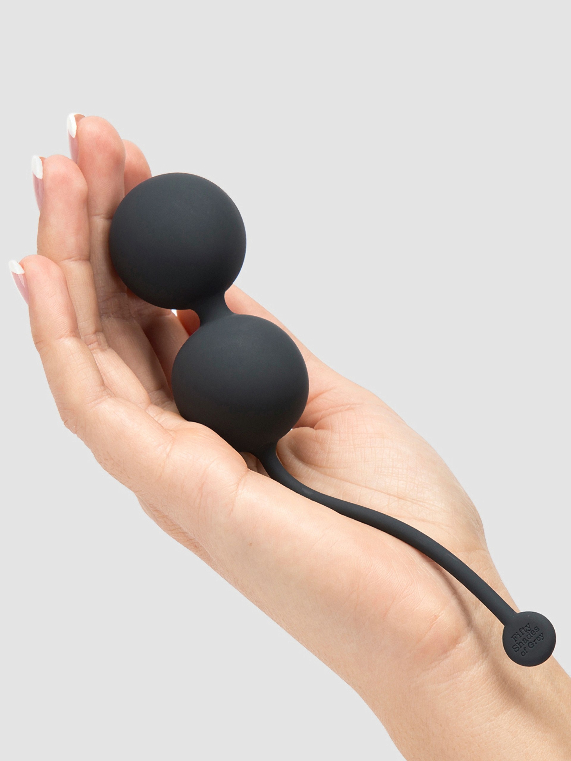 Fifty Shades of Grey Tighten and Tense Silicone Jiggle Balls, Grey, hi-res
