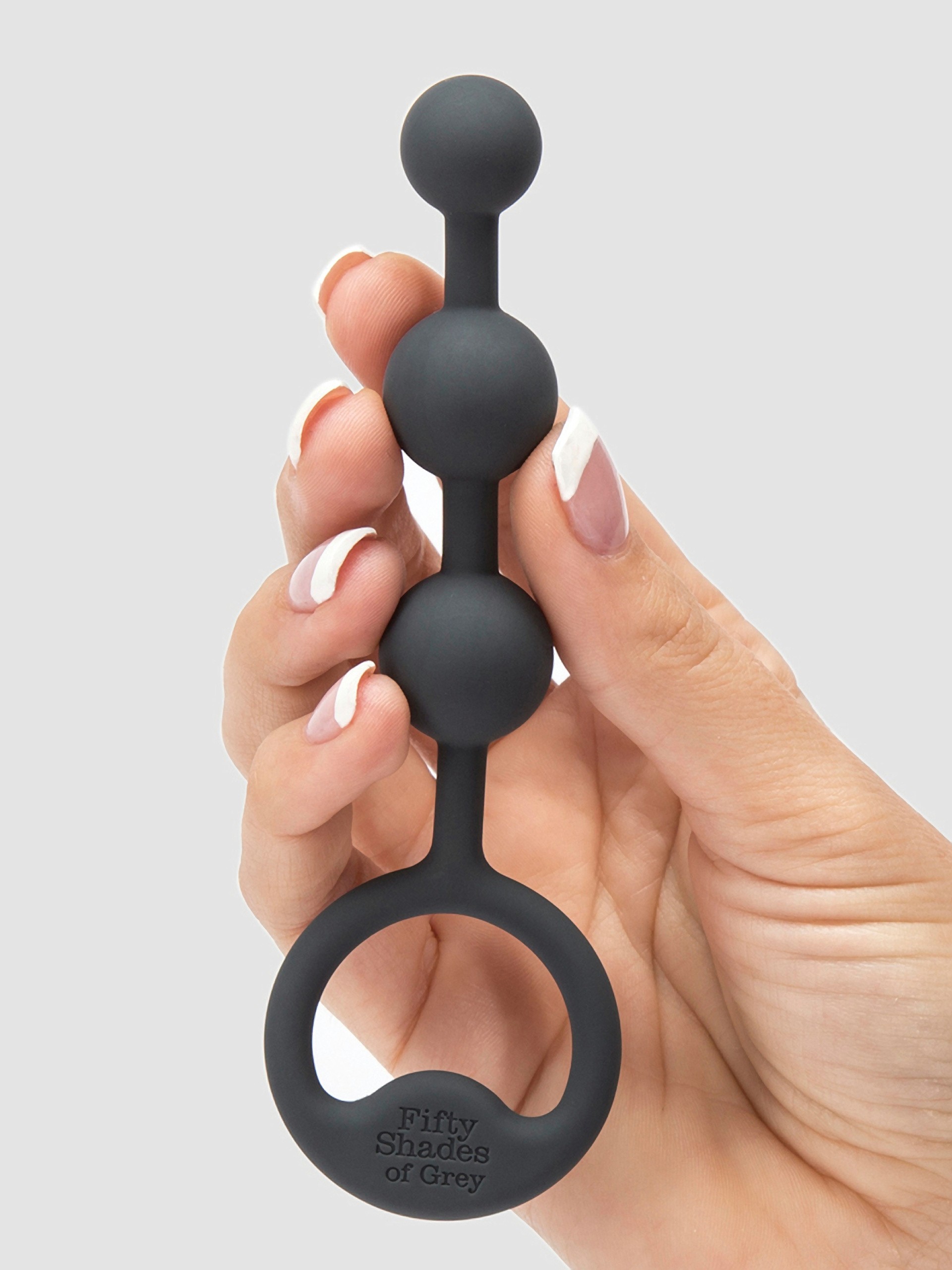 Fifty Shades of Grey Carnal Bliss Silicone Anal Beads, Grey, hi-res