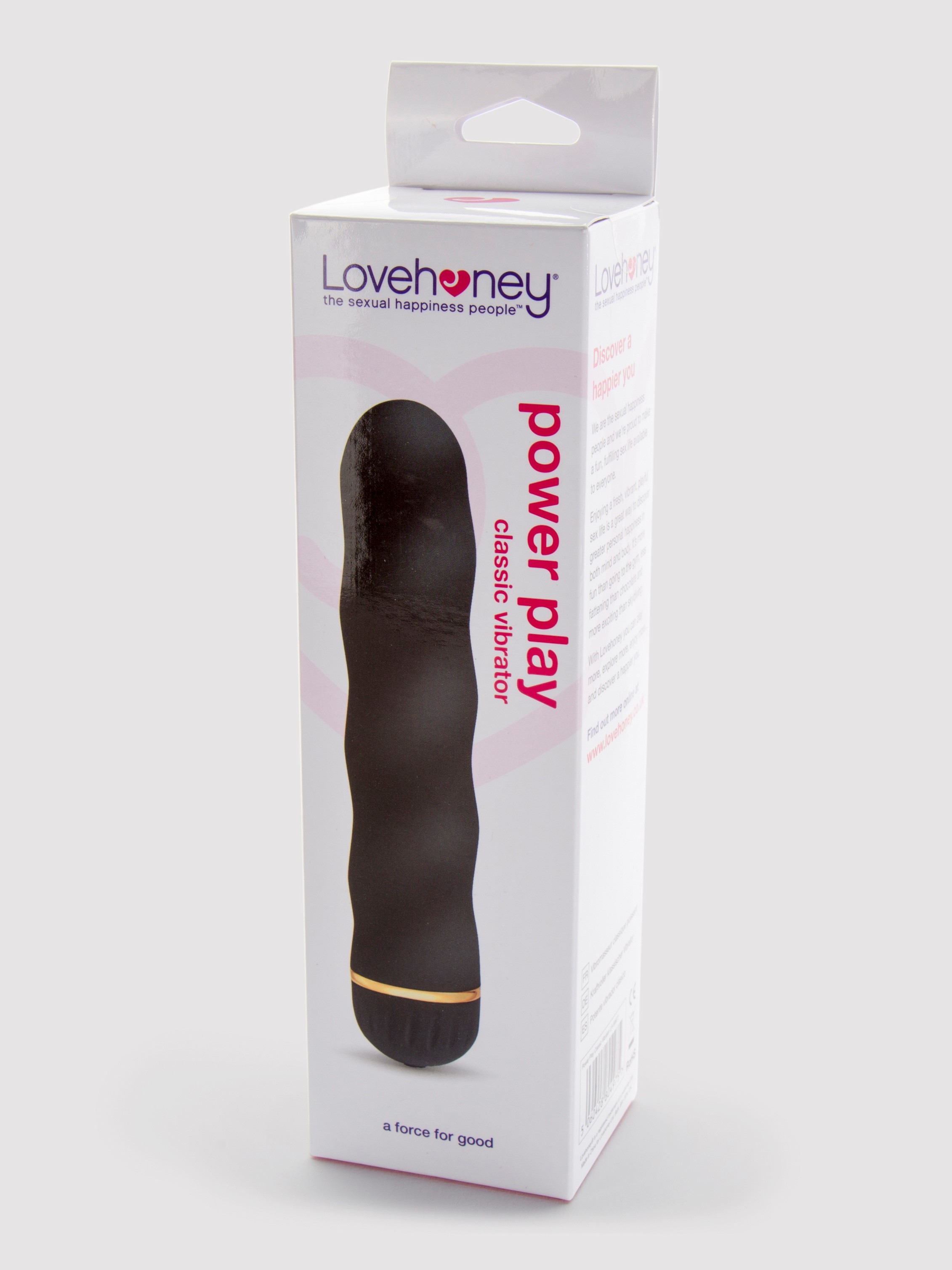 Lovehoney Power Play 7 Function Classic Vibrator 6 Inch, Black, hi-res