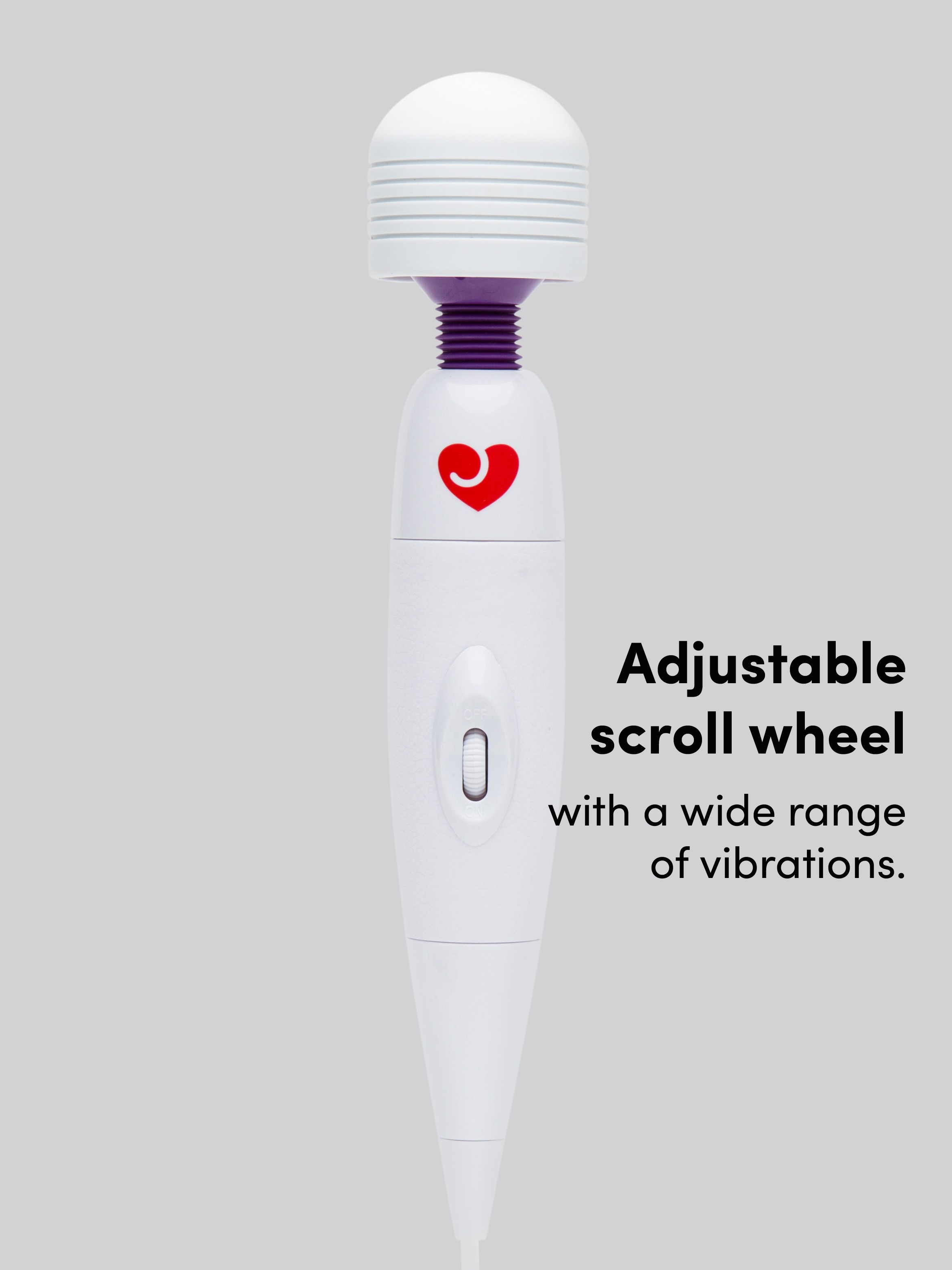 Lovehoney Classic Extra Powerful Massage Wand Vibrator, White, hi-res