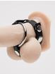 Sextreme Metal Cock Ring with Ball Divider, Black, hi-res