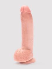 Gode ventouse ultra réaliste testicules 20 cm, King Cock, Couleur rose chair, hi-res