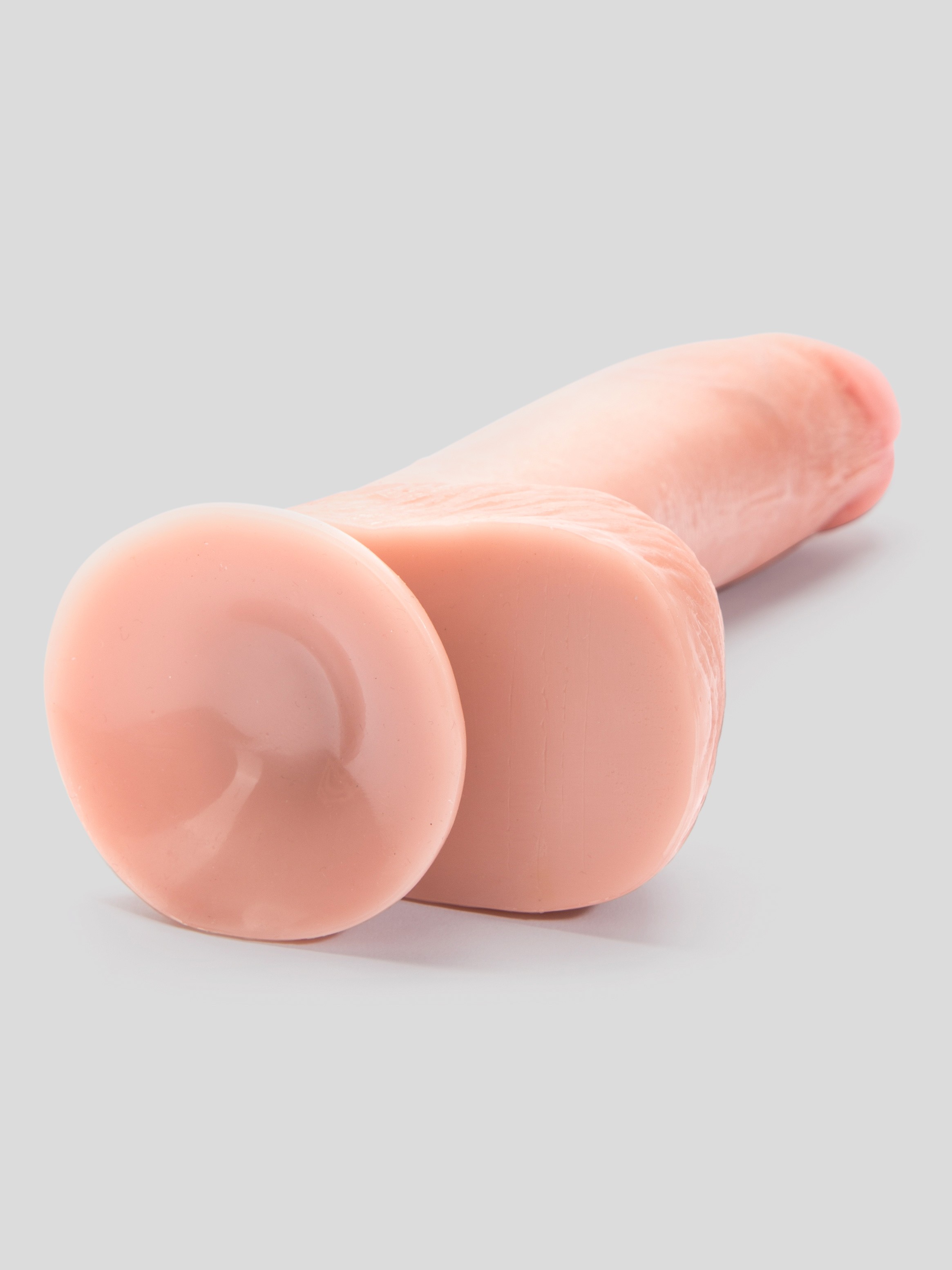 King Cock Ultra Realistic Suction Cup Dildo with Balls 8 Inch, Flesh Pink, hi-res