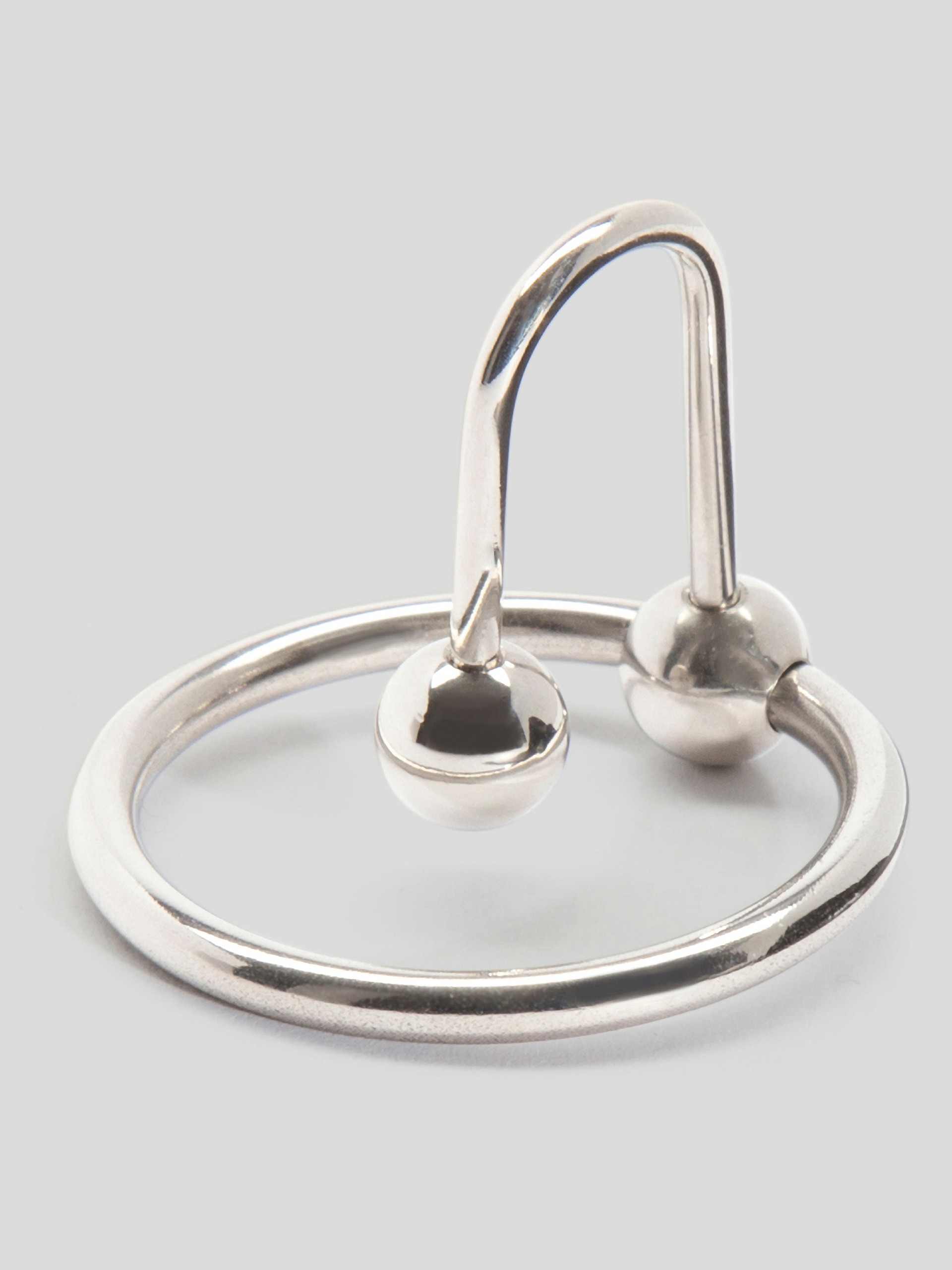 DOMINIX Deluxe Sperm Stopper with Glans Ring, Silver, hi-res