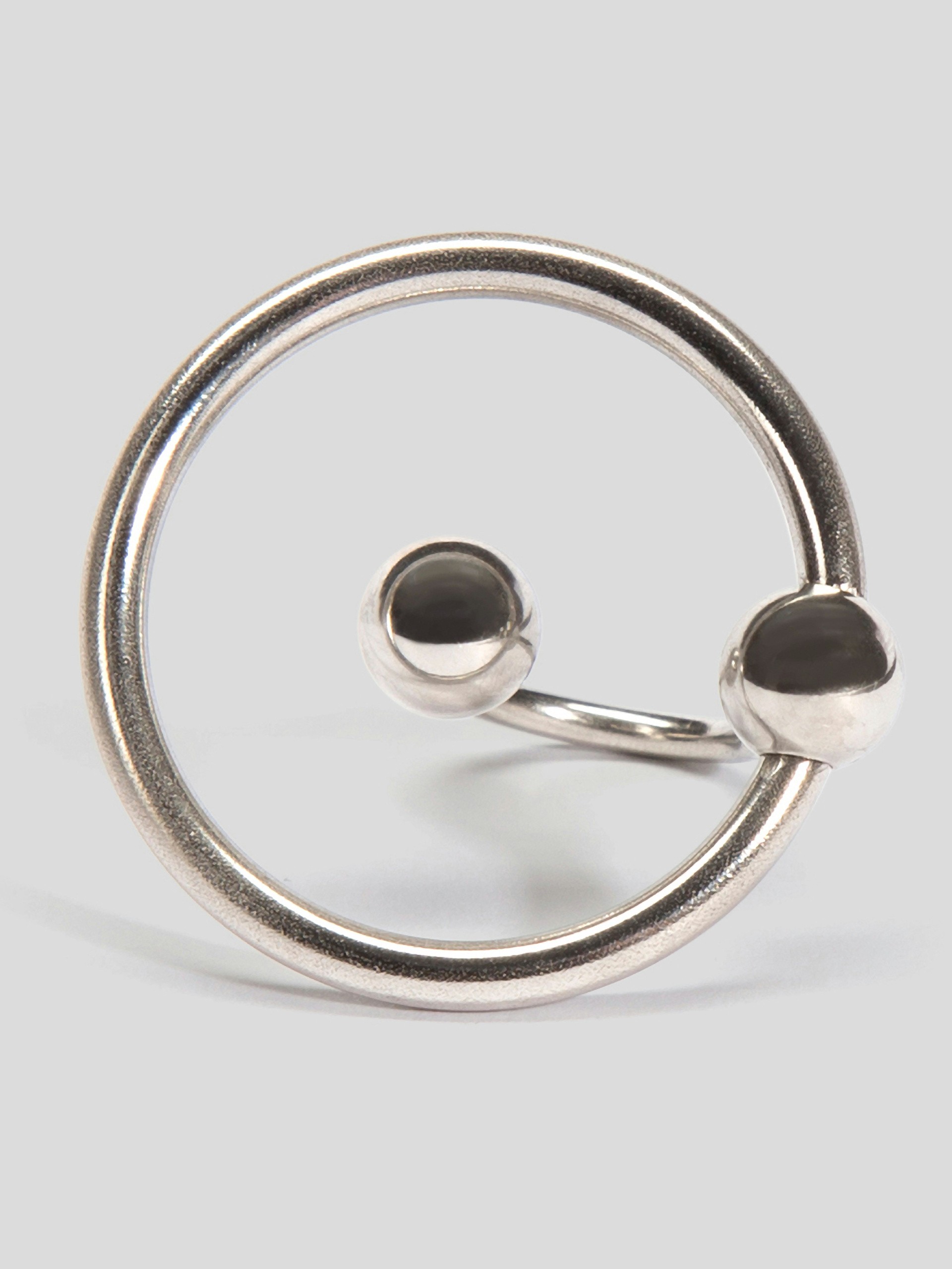 DOMINIX Deluxe Sperm Stopper with Glans Ring, Silver, hi-res