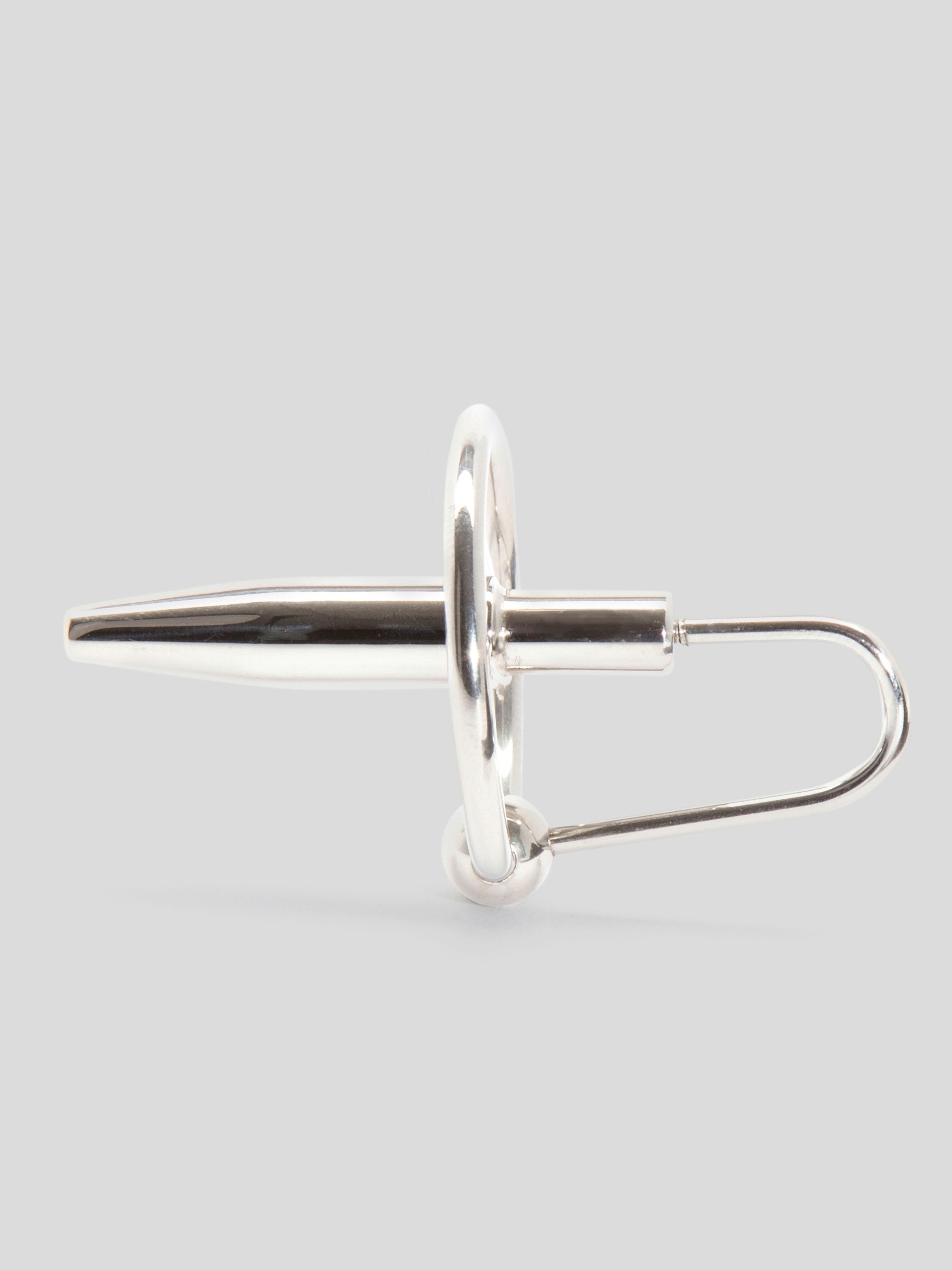 DOMINIX Deluxe Penis Plug with Glans Ring, Silver, hi-res