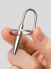 DOMINIX Deluxe Penis Plug with Glans Ring, Silver, hi-res