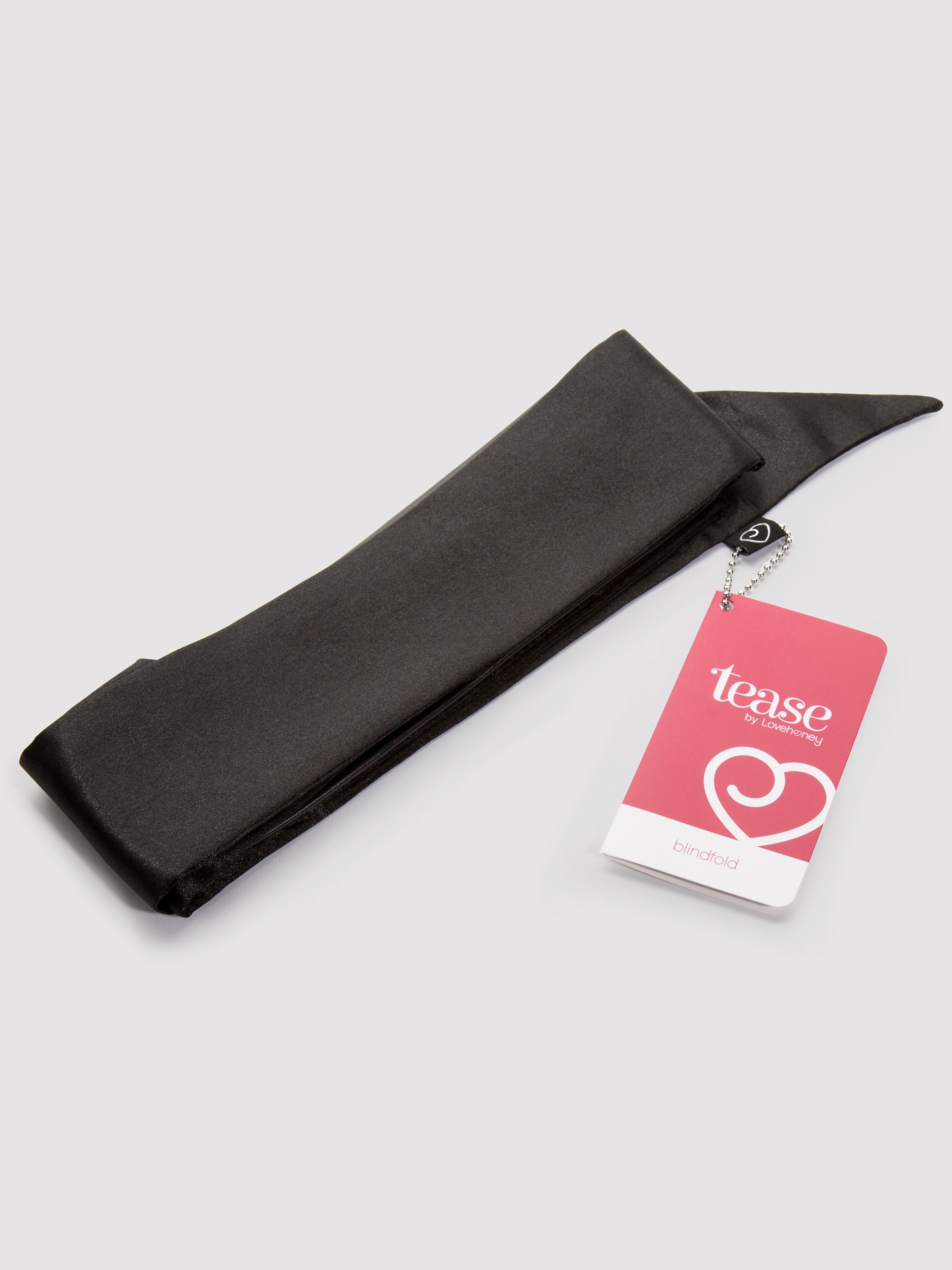 Lovehoney Silky Black Blindfold, Black, hi-res
