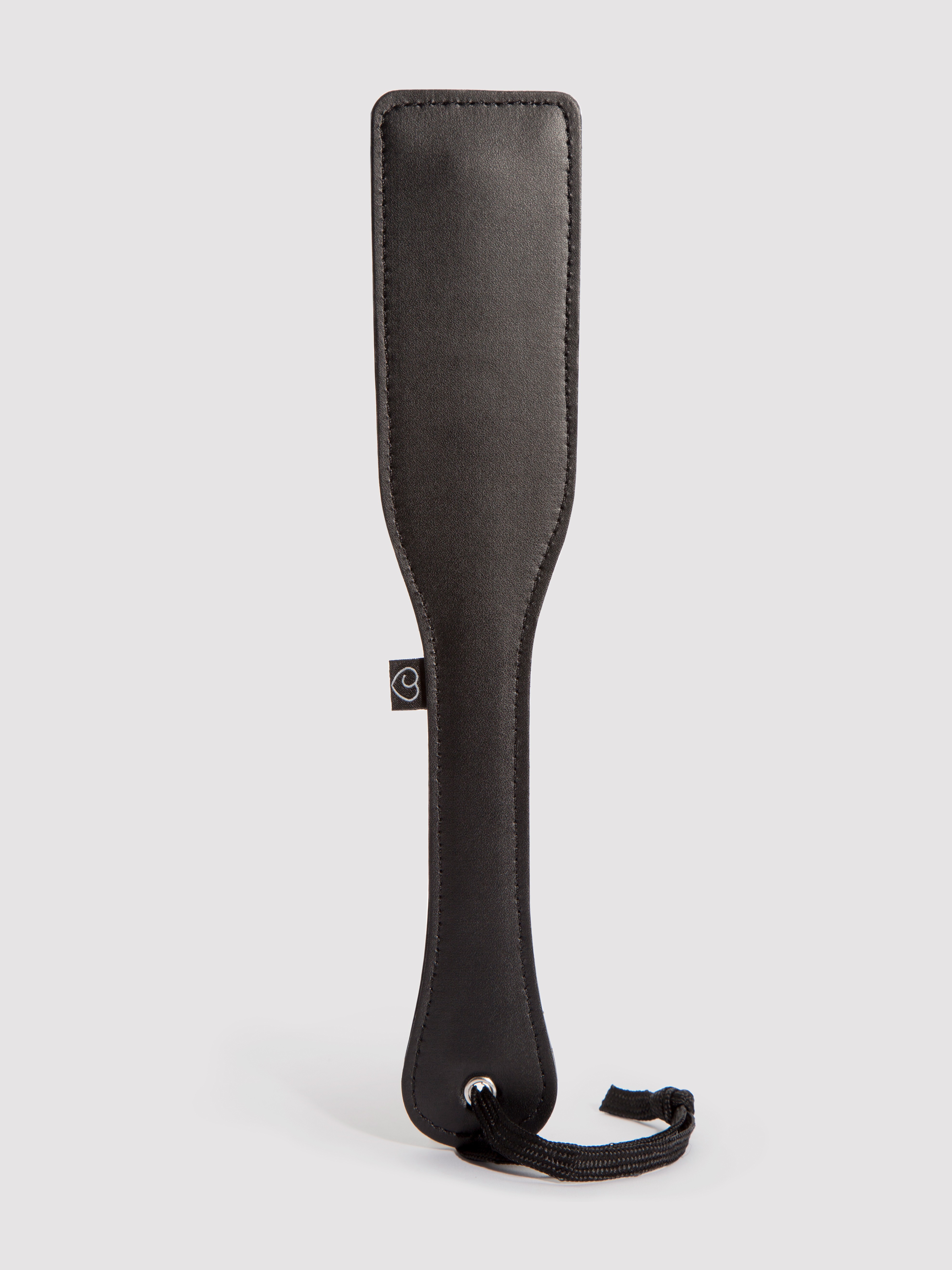 Lovehoney Satin and Leather Spanking Paddle, Black, hi-res