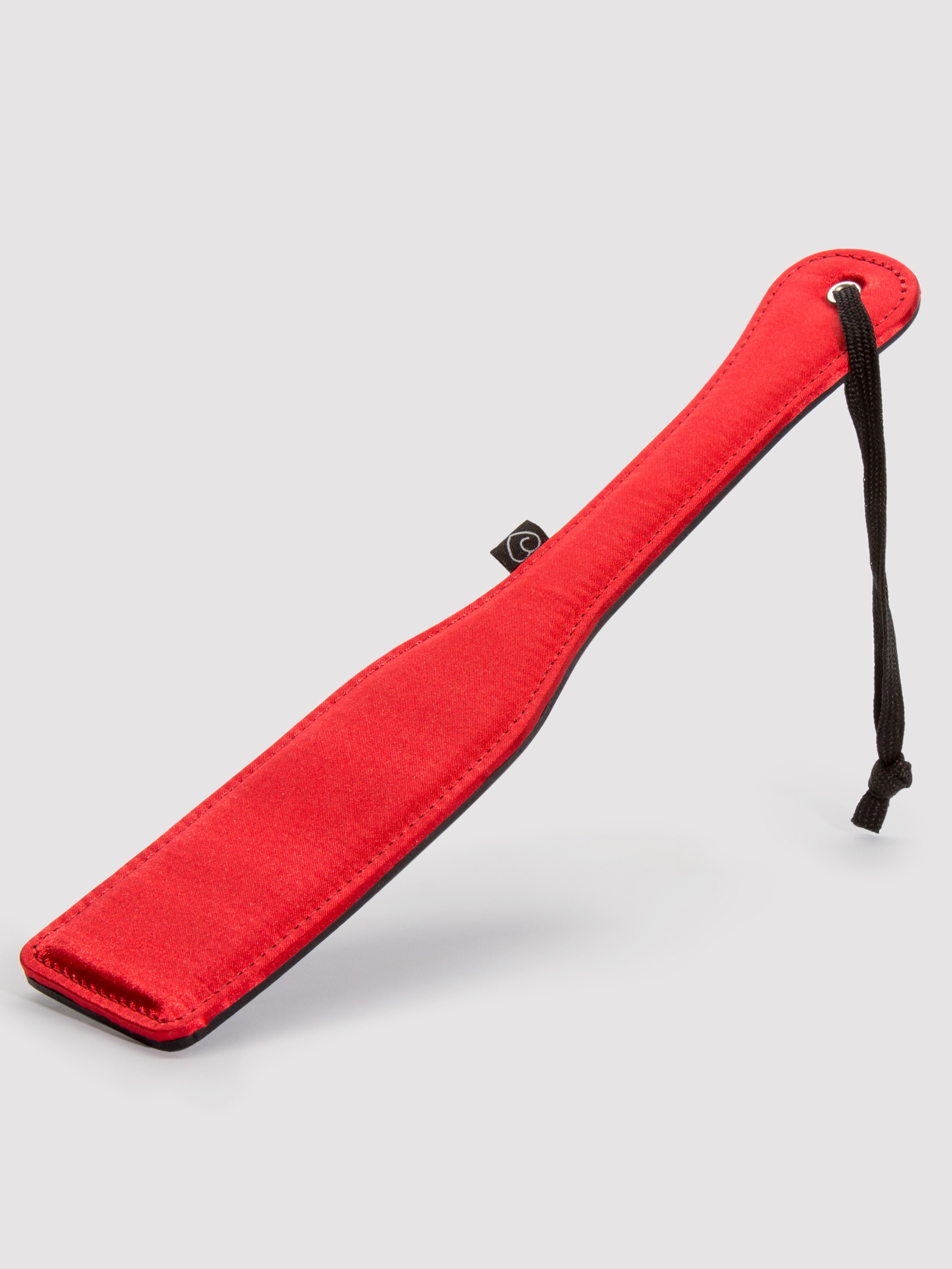 Lovehoney Satin and Leather Spanking Paddle, Red, hi-res
