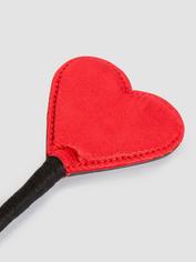 Lovehoney Red Heart Riding Crop, Red, hi-res