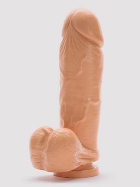 Si Novelties Extra Thick Suction Cup Dildo with Balls 8 Inch