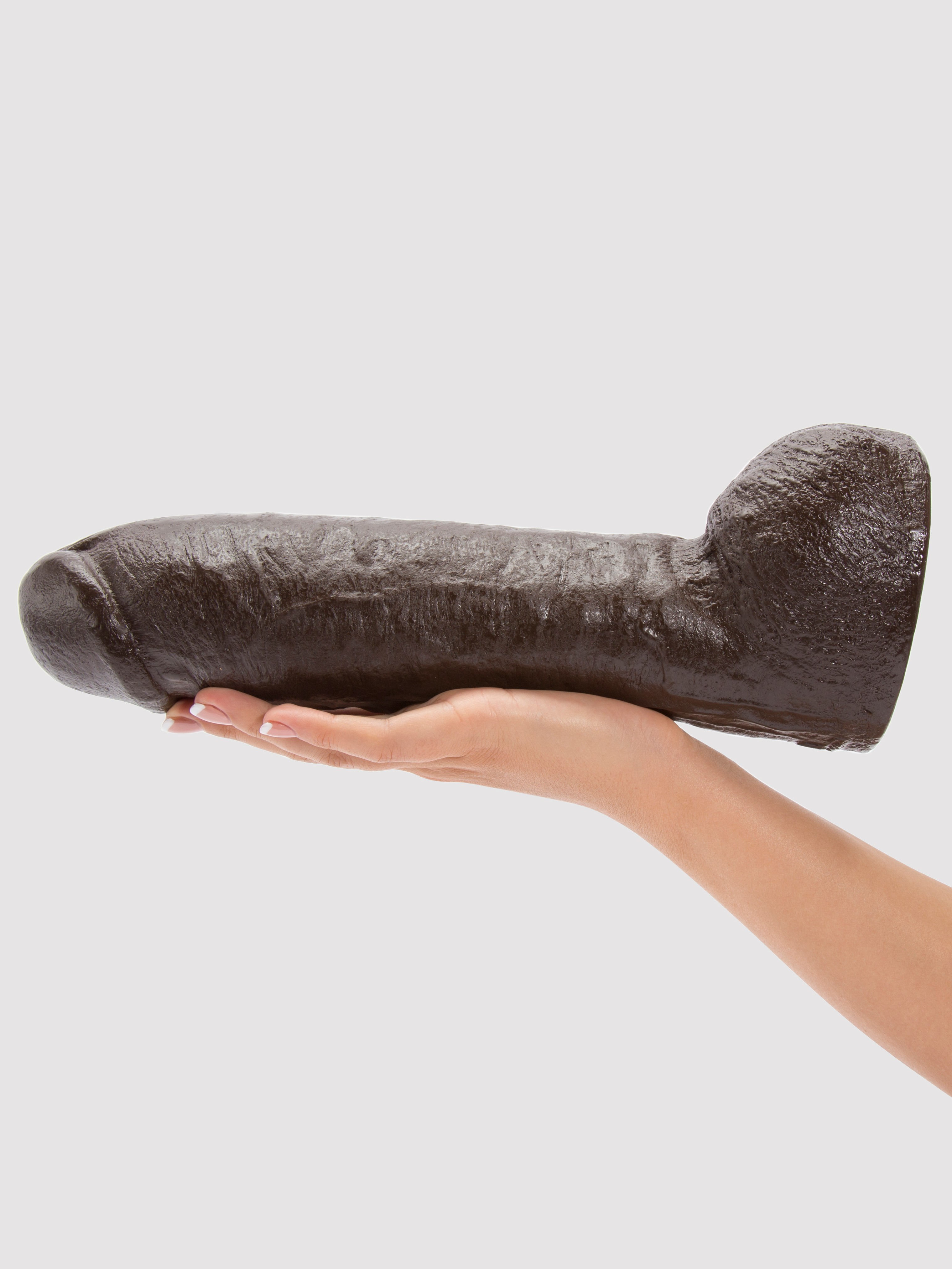 Doc Johnson Vac-U-Lock Hung Dildo Attachment 10 Inch, Flesh Brown, hi-res